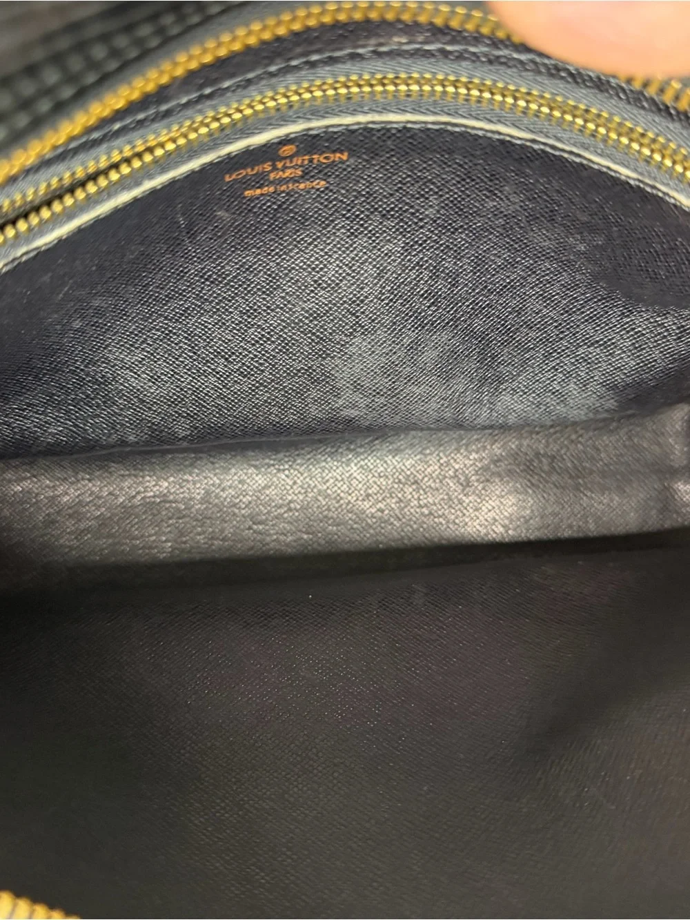 Louis Vuitton Trocadero Black Epi Leather Shoulder Bag with Gold Hardware